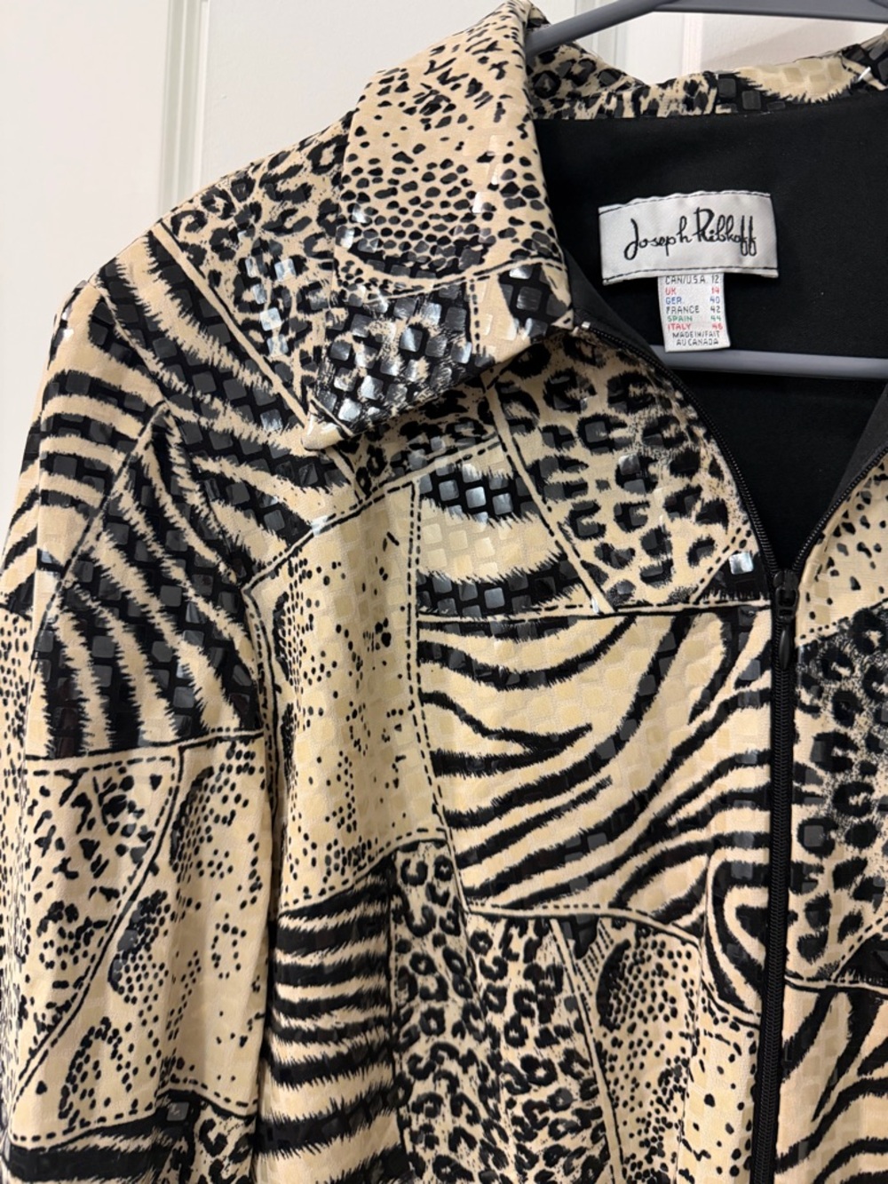 Joseph Ribkoff Animal Print Jacket - Picture 2 of 4